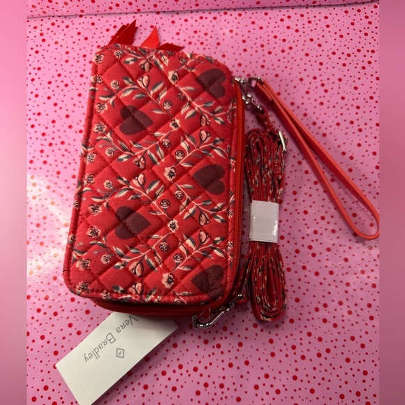 Vera Bradley All in One Crossbody Imperial Hearts NWT - Picture 10 of 13